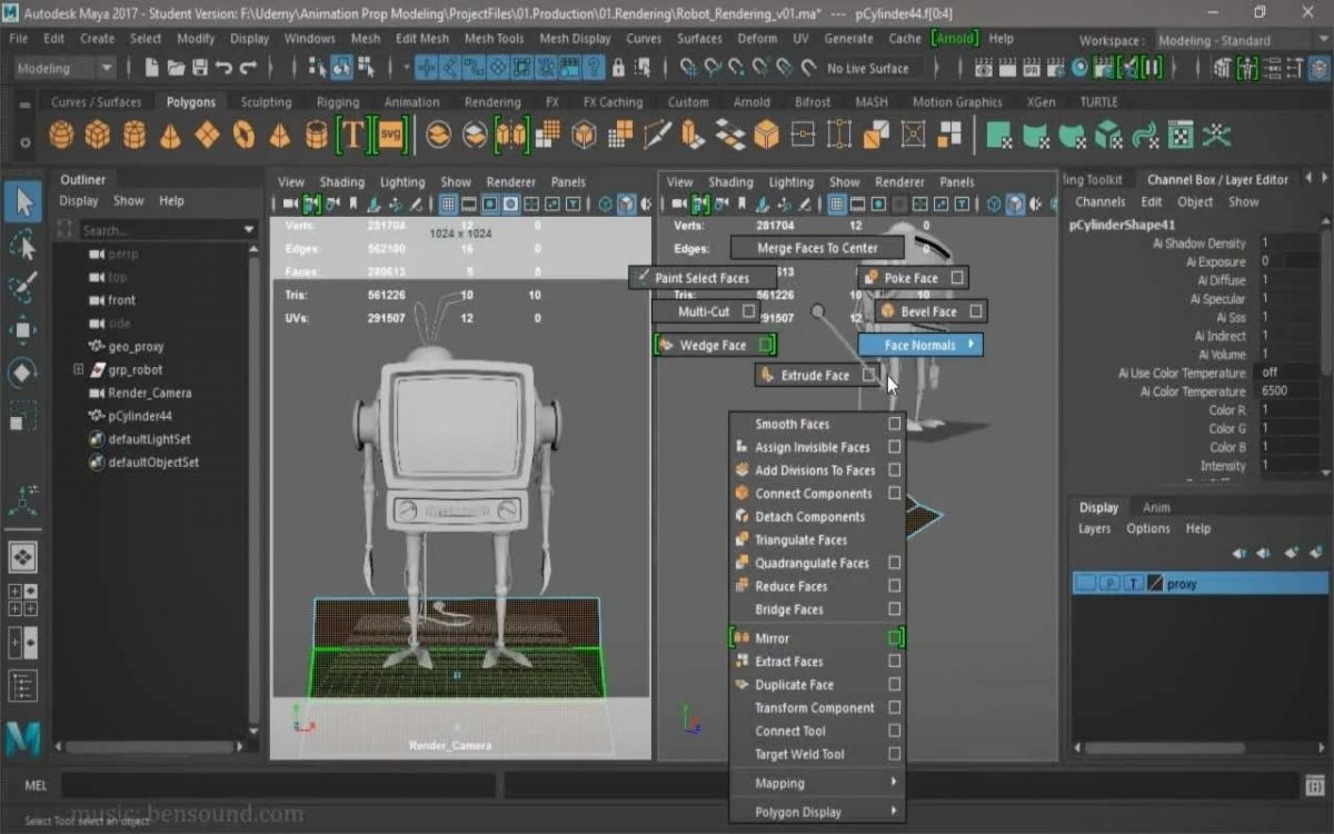 在Maya中创建一个简单3D模型视频教程 英文无字幕 Create Professional 3D Models from Scratch in Maya_img_3