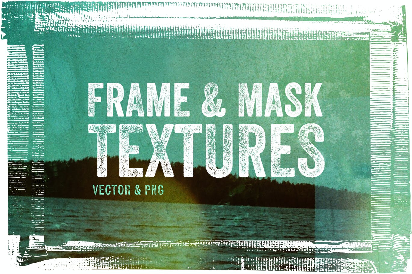 12个胶卷相框纹理矢量背景设计素材 Frame & Mask Textures - Vector & PNG_img_2