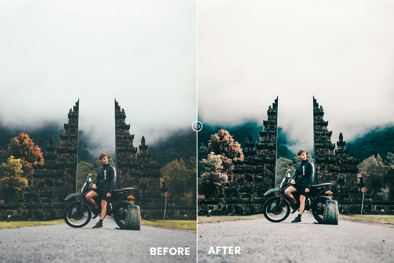 巴厘岛色调风景摄影照片修图PS动作&Lightroom预设 Bali Tones Action & Lightroom Preset_img_2