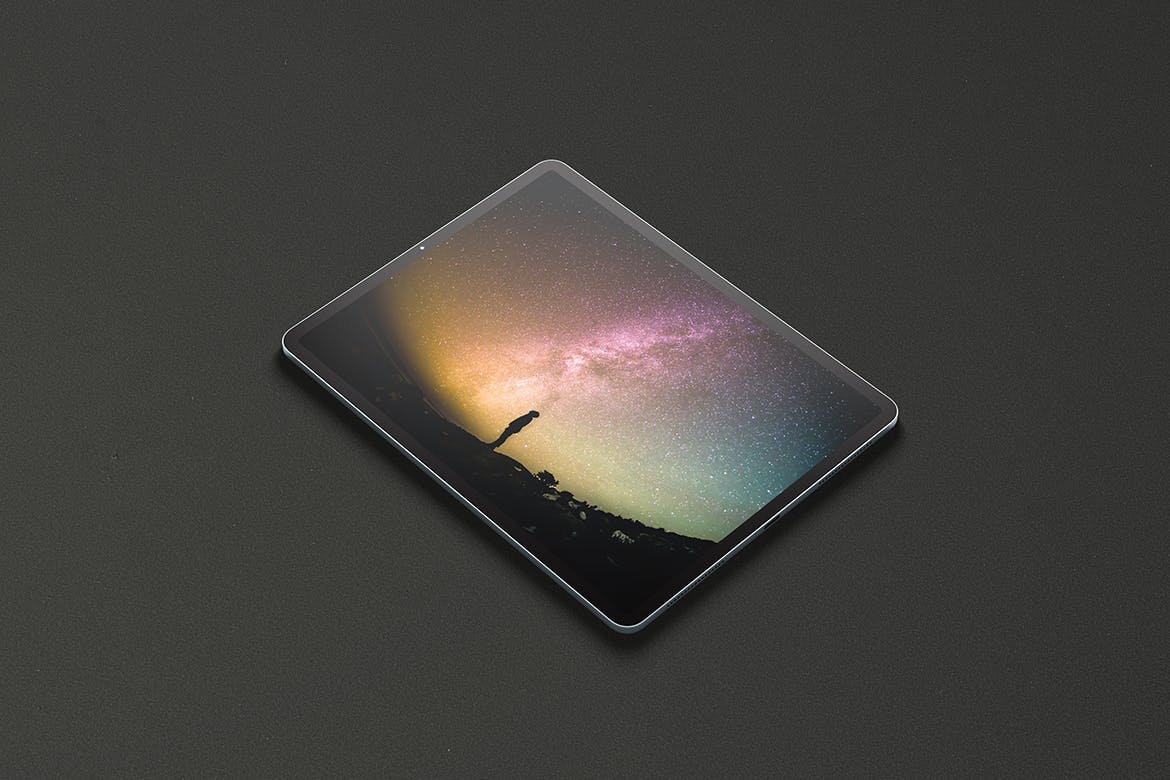 12款逼真iPad Pro平板电脑屏幕样机模板 iPad Pro Tablet Screen Mockup_img_2