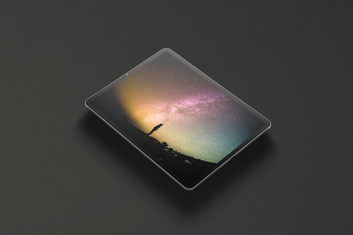 12款逼真iPad Pro平板电脑屏幕样机模板 iPad Pro Tablet Screen Mockup_img_2