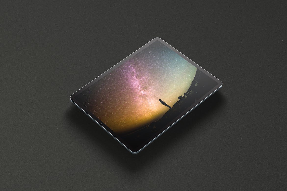 12款逼真iPad Pro平板电脑屏幕样机模板 iPad Pro Tablet Screen Mockup_img_2