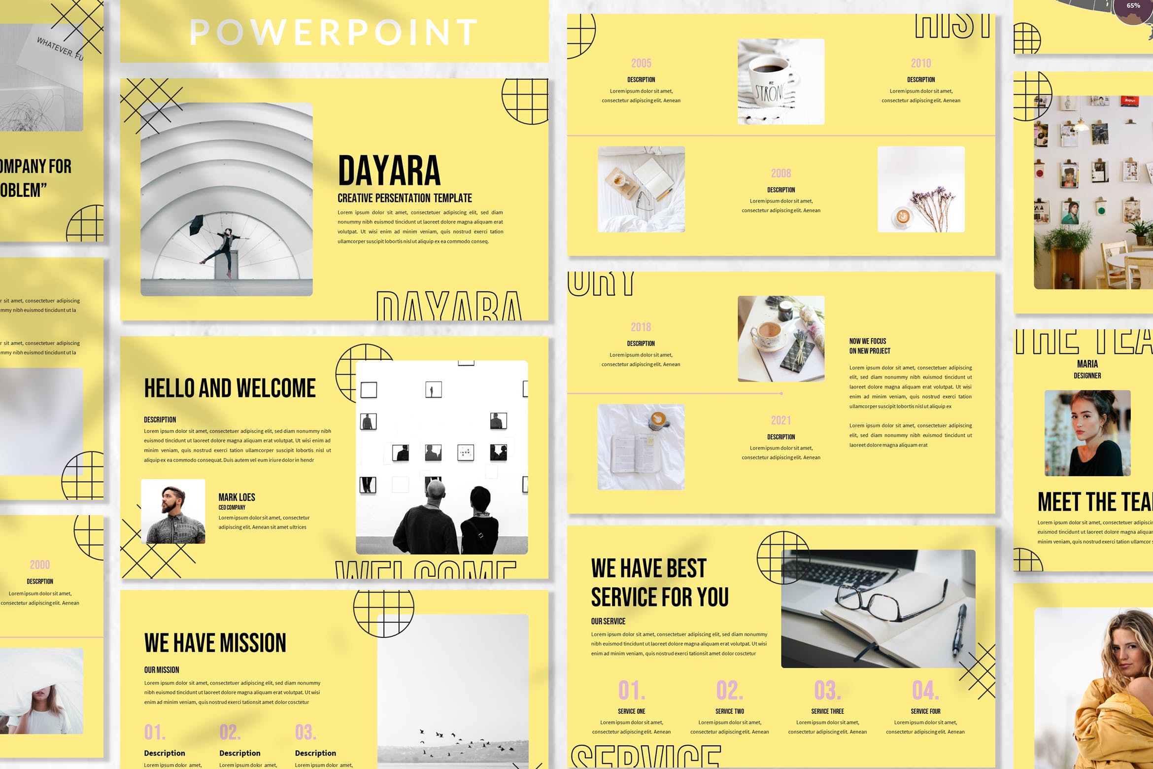 现代多彩企业营销策划图文排版设计ppt模板 Dayara - Creative Powerpoint Template_img_2