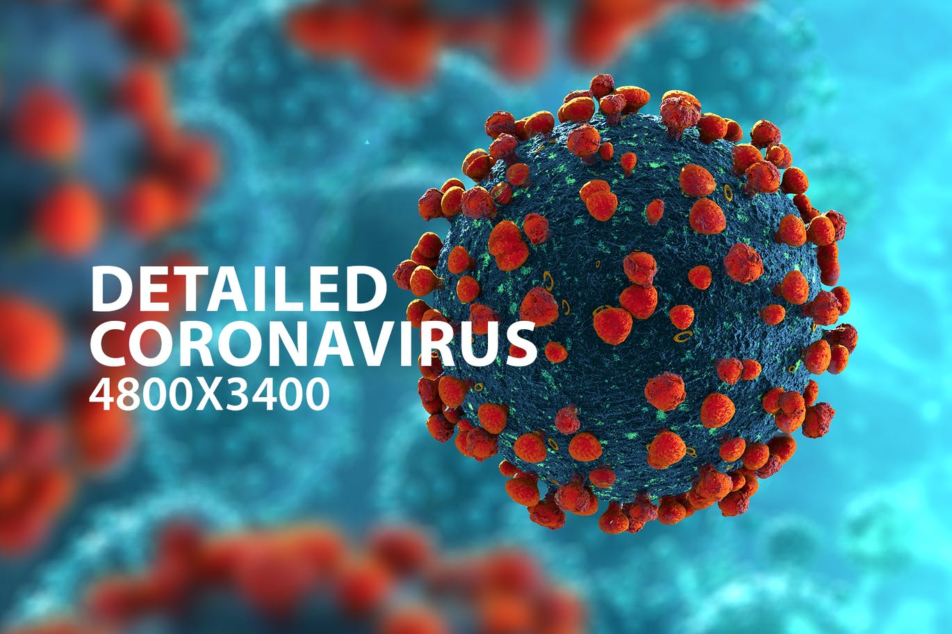 12款高清冠状病毒背景图片设计素材 Detailed Coronavirus Backgrounds_img_2