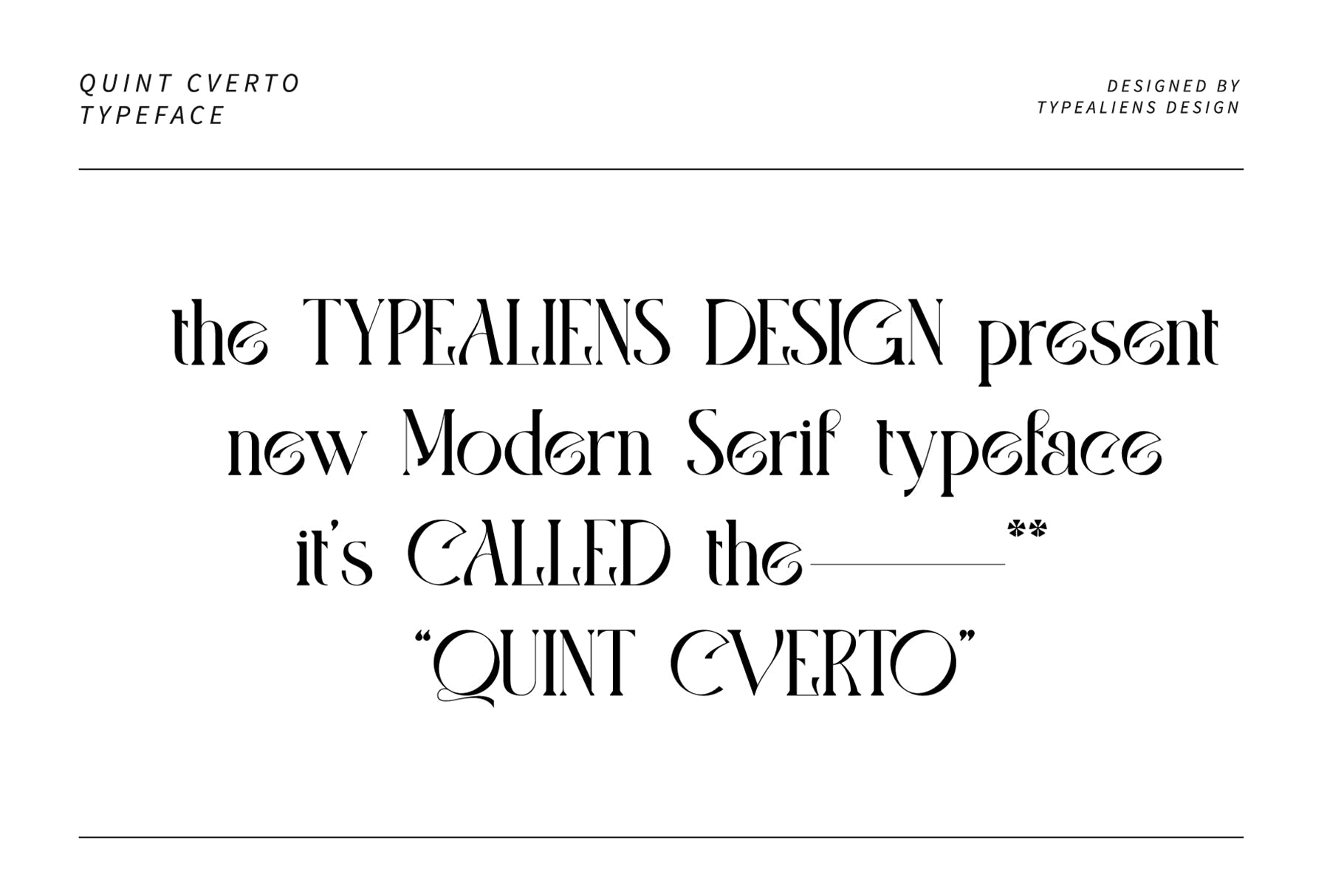 现代独特社交媒体徽标logo设计衬线英文字体素材 Quint Cverto_img_2