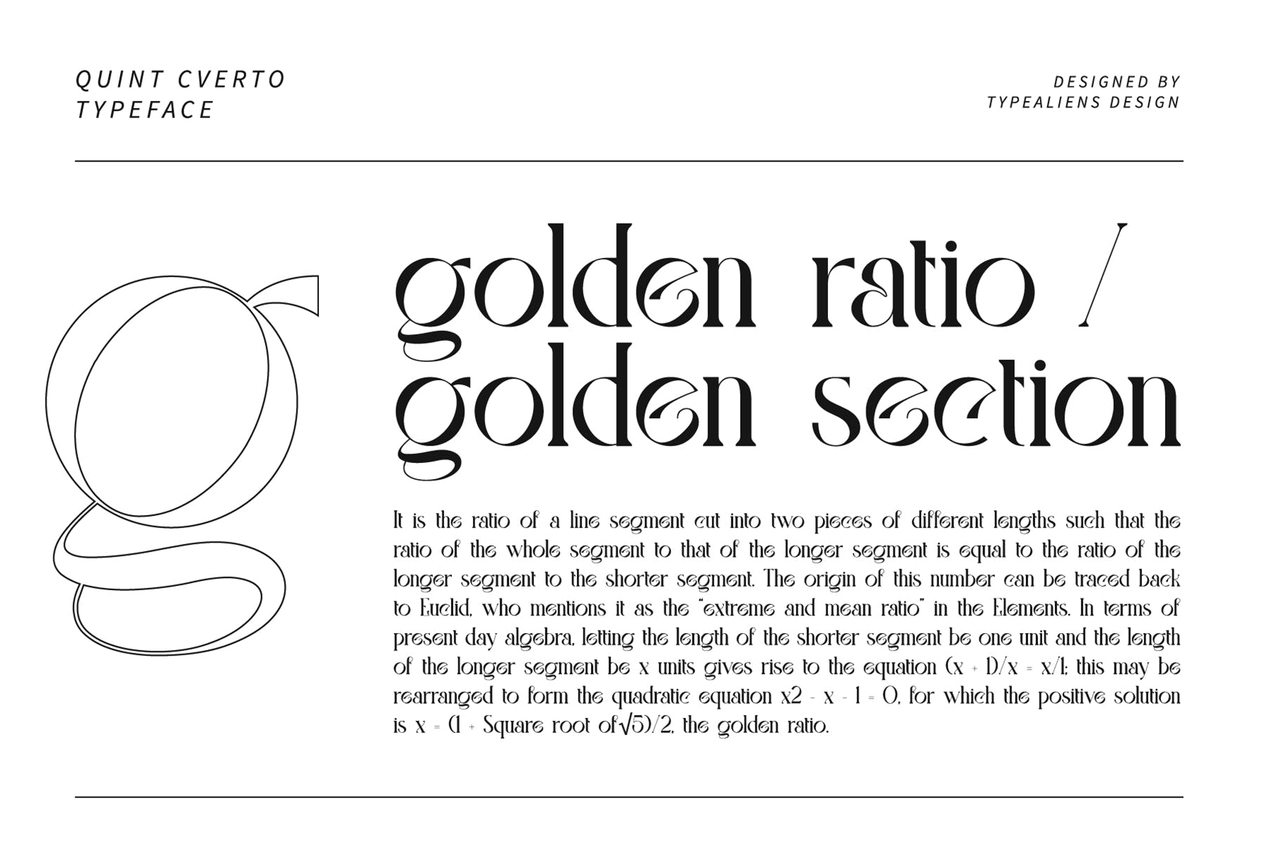 现代独特社交媒体徽标logo设计衬线英文字体素材 Quint Cverto_img_2