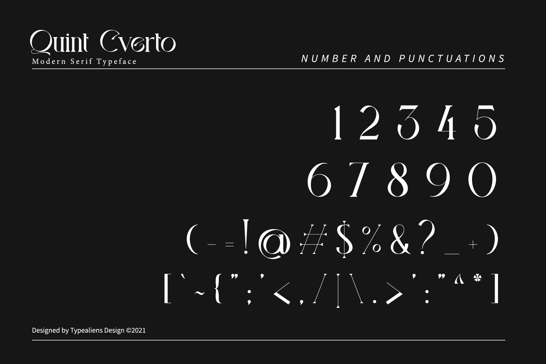 现代独特社交媒体徽标logo设计衬线英文字体素材 Quint Cverto_img_2