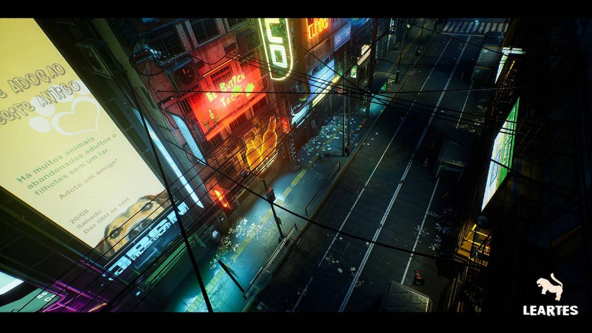 虚拟游戏引擎赛博朋克霓虹城市街区场景模型UE4素材包 Unreal Engine – Cyberpunk City Recife Environment_img_3