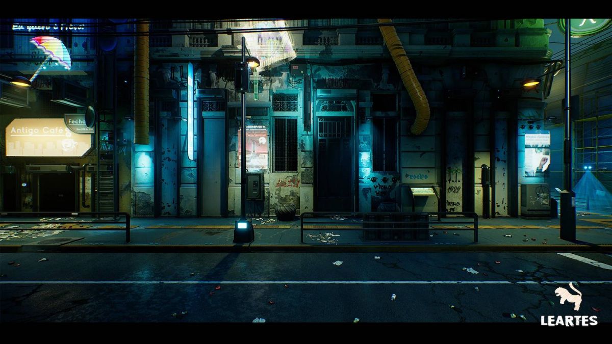 虚拟游戏引擎赛博朋克霓虹城市街区场景模型UE4素材包 Unreal Engine – Cyberpunk City Recife Environment_img_3