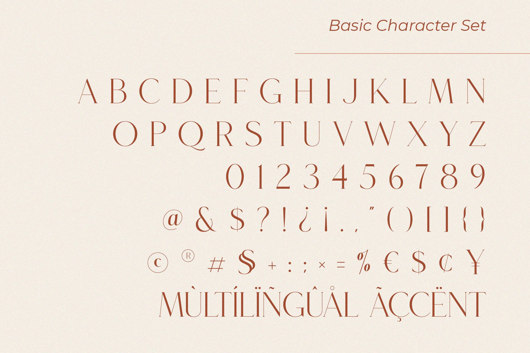 现代杂志社交媒体徽标logo设计衬线英文字体素材 Roseritta - Ligature Serif_img_2