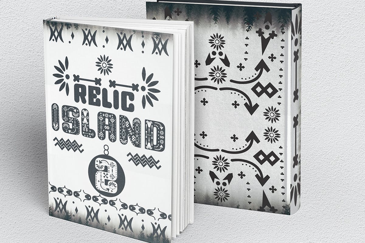 复古海报杂志徽标logo设计衬线英文字体素材 Relic Island 2_img_2