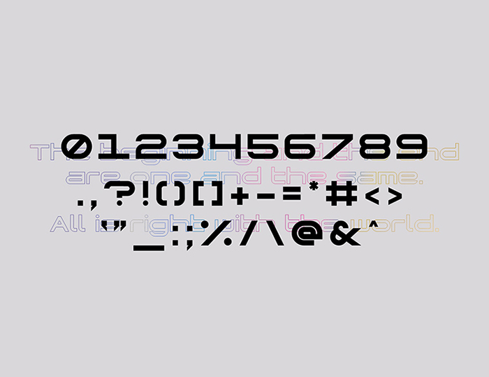 潮流科幻未来粗体海报画册标题无衬线英文字体素材 Genesys - Display Font_img_2