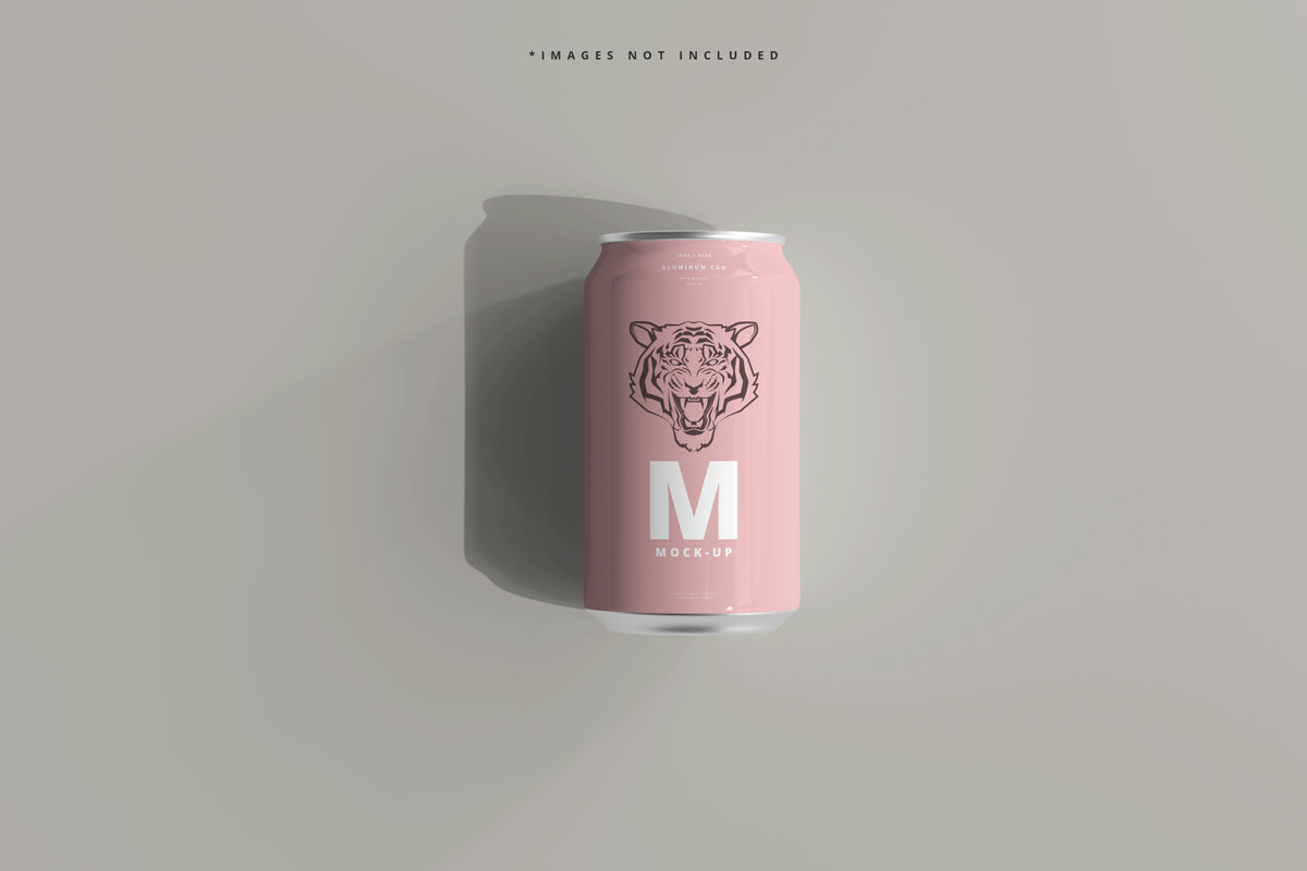 330毫升啤酒饮料苏打水易拉罐外观设计样机模板 330ml Medium Size Soda Or Beer Can Mockup_img_2