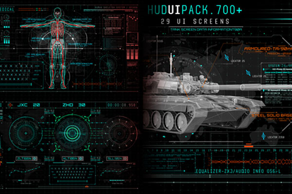 700组炫酷高科技HUD元素UI界面动画AE模版 Videohive - Hud UI Pack 700+_img_2