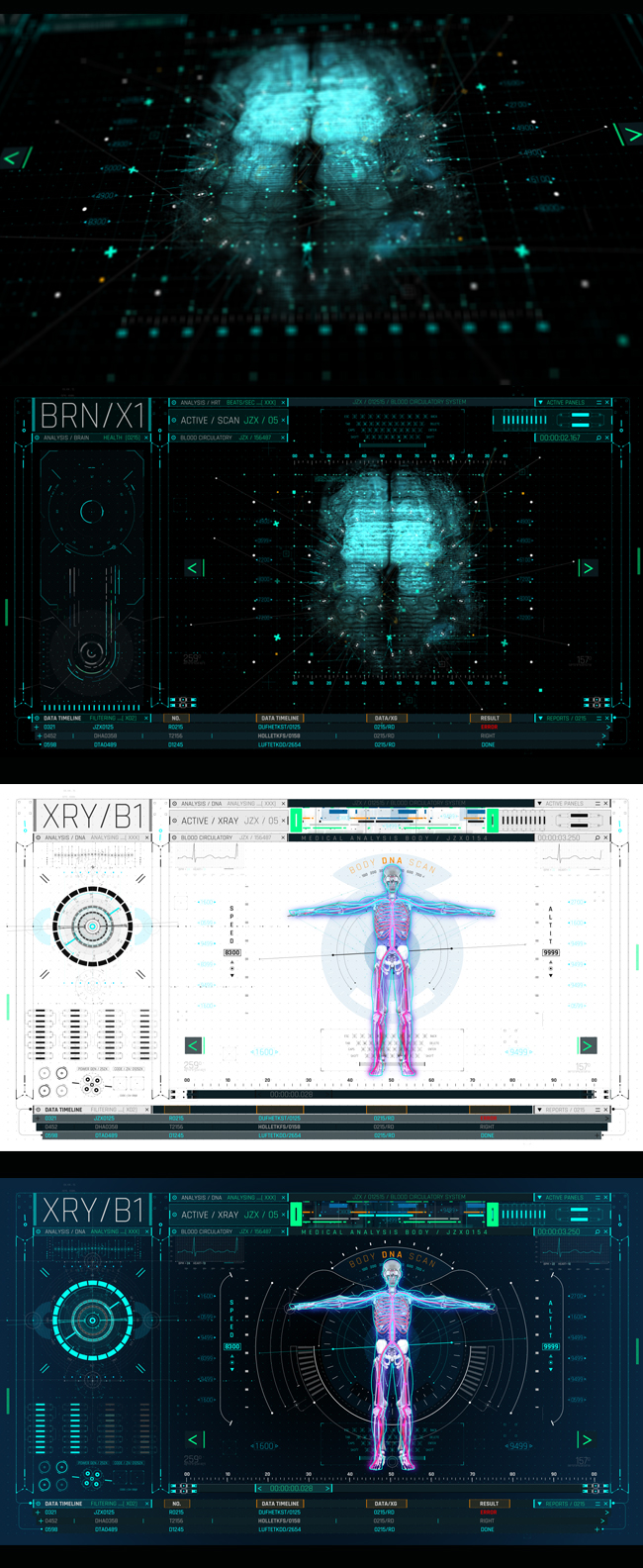 潮流炫酷未来科技医疗HUD界面元素AE视频模板素材 Videohive - HUD Medical Pack_img_2