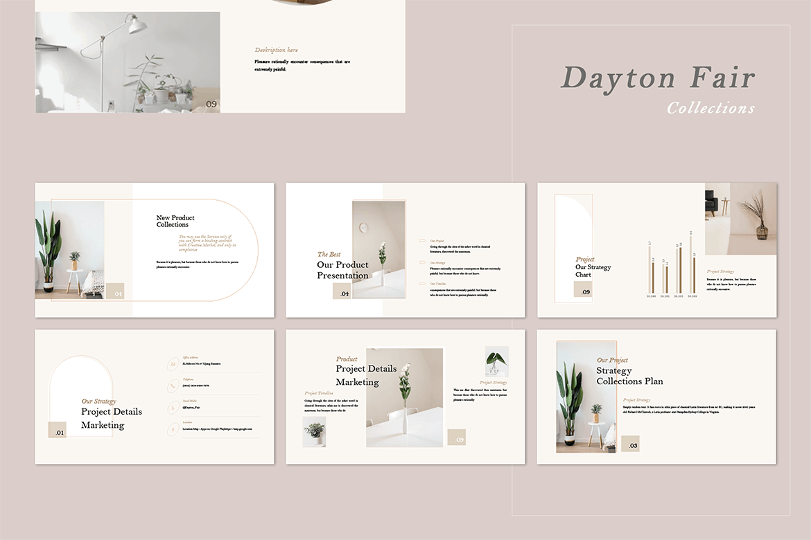 时尚品牌营销策划提案简报设计ppt模板 Dayton Fair PowerPoint Templates_img_2