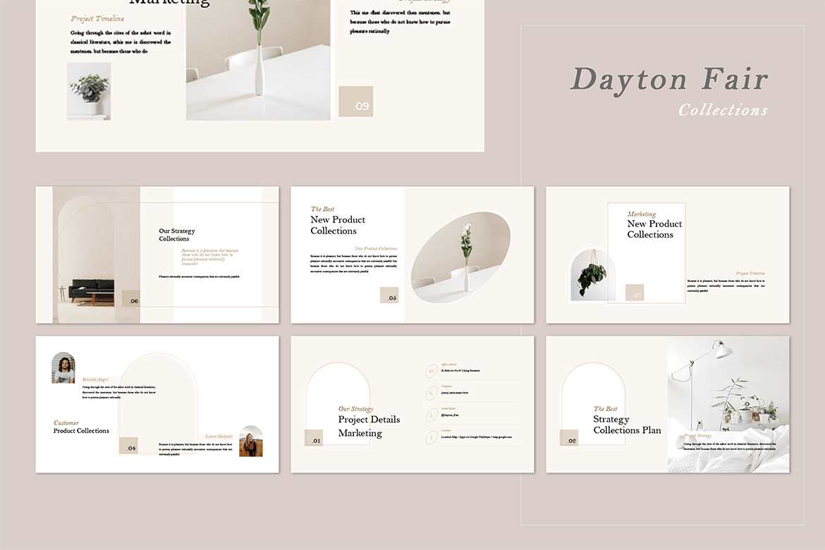 时尚品牌营销策划提案简报设计ppt模板 Dayton Fair PowerPoint Templates_img_2