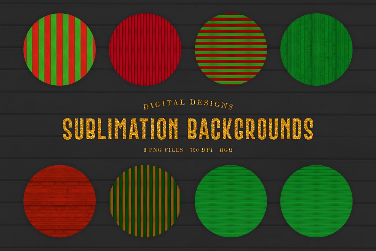 160款炫彩木制纹理PNG透明图片设计素材合集 160 Sublimation Backgrounds BUNDLE_img_2