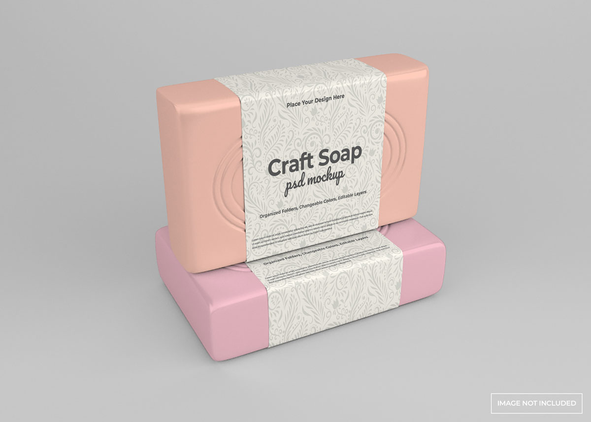 8款肥皂标签设计贴图样机模板素材 Craft Soap Mockup_img_2