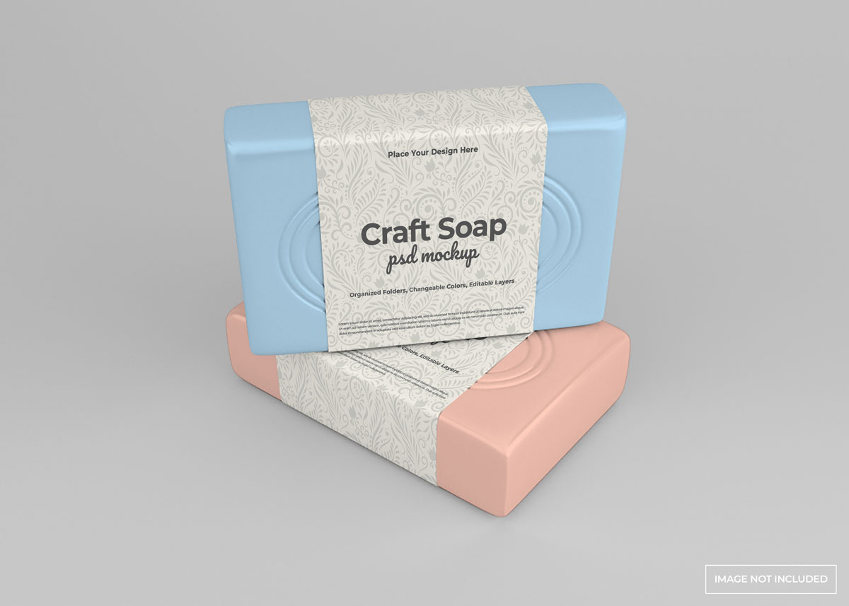 8款肥皂标签设计贴图样机模板素材 Craft Soap Mockup_img_2