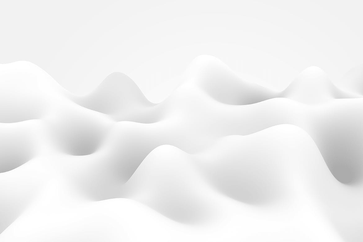 10个时尚白色波浪丝绸背景PNG透明图片素材 Soft White Waves Backgrounds Pack_img_2