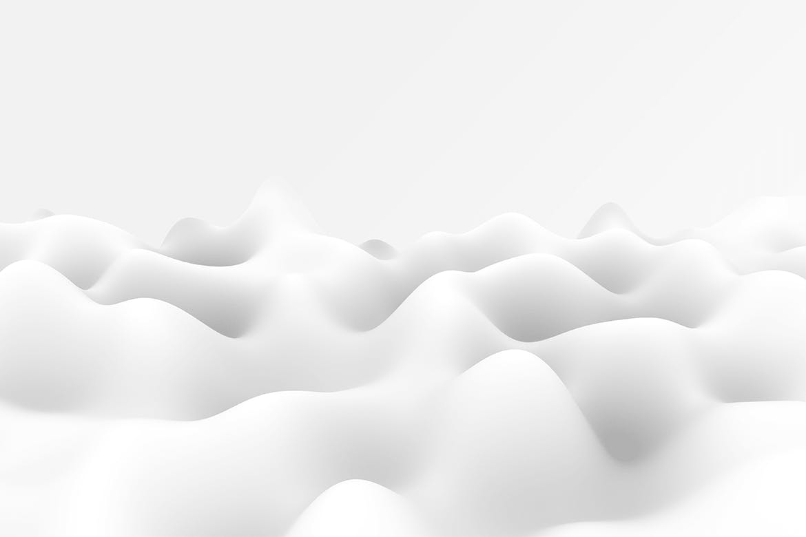 10个时尚白色波浪丝绸背景PNG透明图片素材 Soft White Waves Backgrounds Pack_img_2