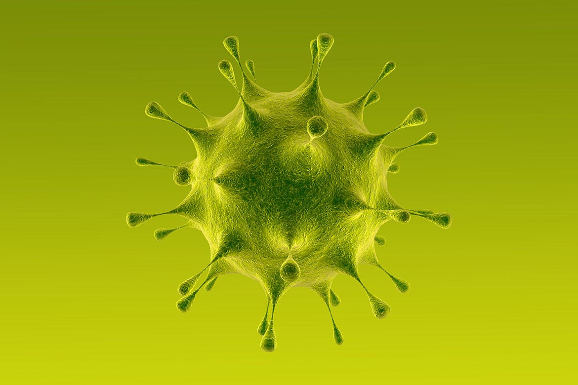 抽象冠状病毒分离3D渲染PNG透明背景图片素材 Transparent PNG Objects for Coronavirus Awareness_img_2