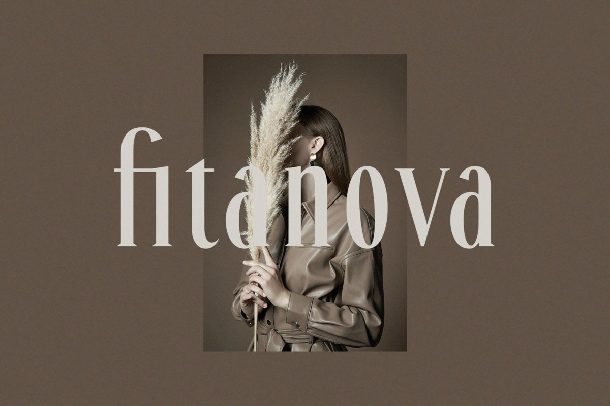 优雅奢华杂志商标邀请函设计衬线英文字体素材 Fitanova - Classy Serif_img_2