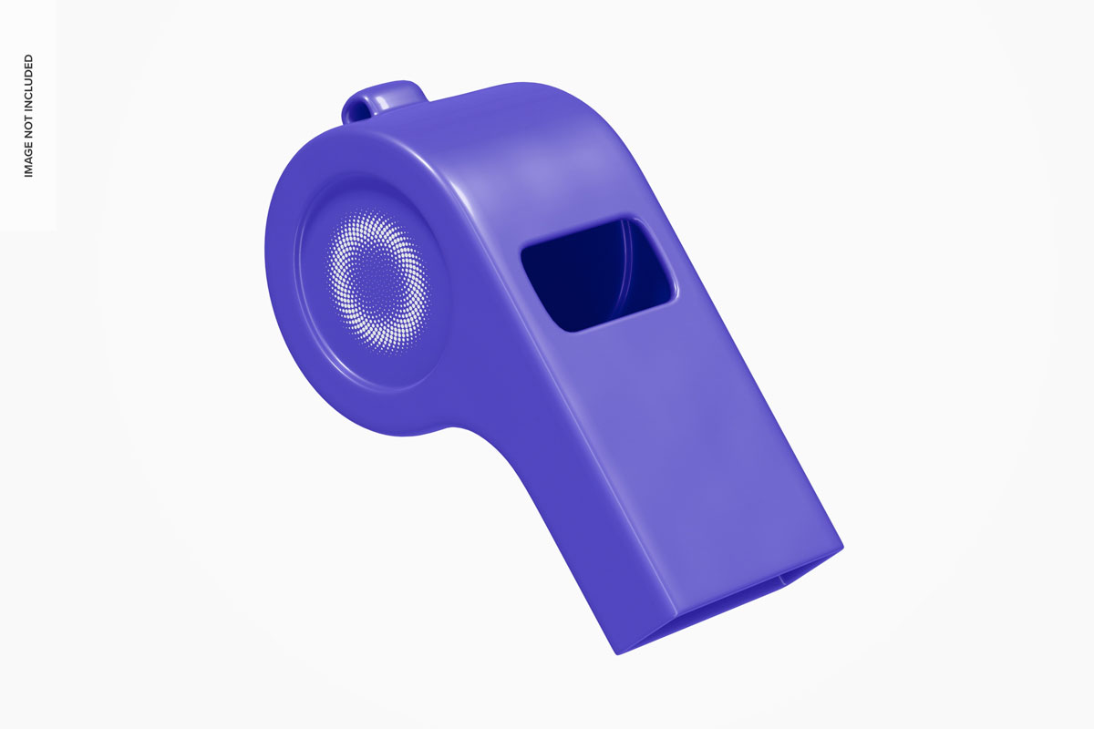 极简塑料口哨设计贴图样机模板 Plastic Whistles Mockup_img_2