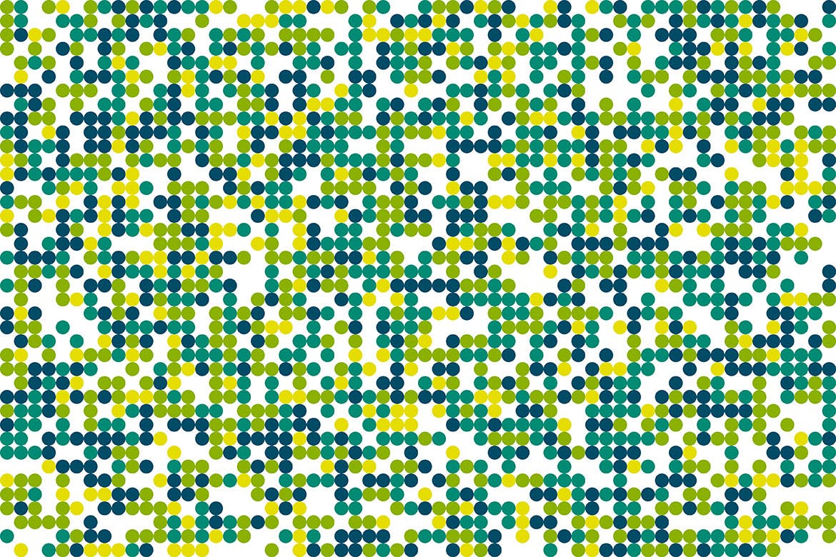 多彩随机马赛克花卉背景矢量设计素材 Random Mosaic Seamless Patterns_img_2