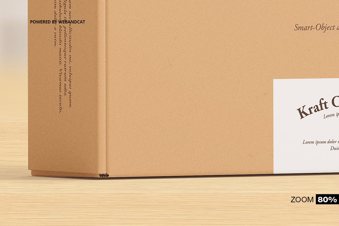 高质量卡夫纸箱设计贴图样机模板 Mailing Kraft Carton Box Mockup_img_1