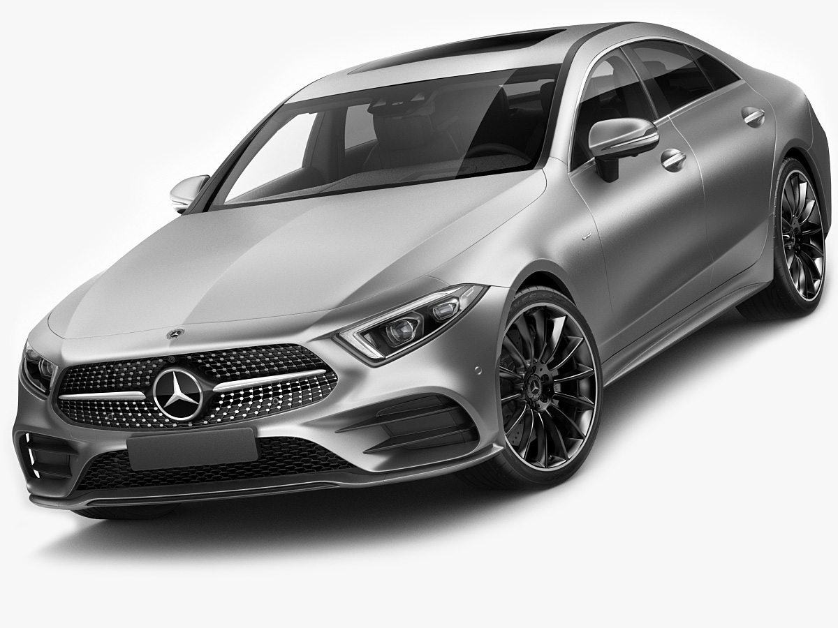 奔驰CLS 2019 AMG小汽车外观设计3D模型素材 Mercedes CLS AMG 2019 Edition 3D Model_img_2