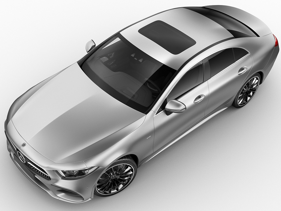 奔驰CLS 2019 AMG小汽车外观设计3D模型素材 Mercedes CLS AMG 2019 Edition 3D Model_img_2