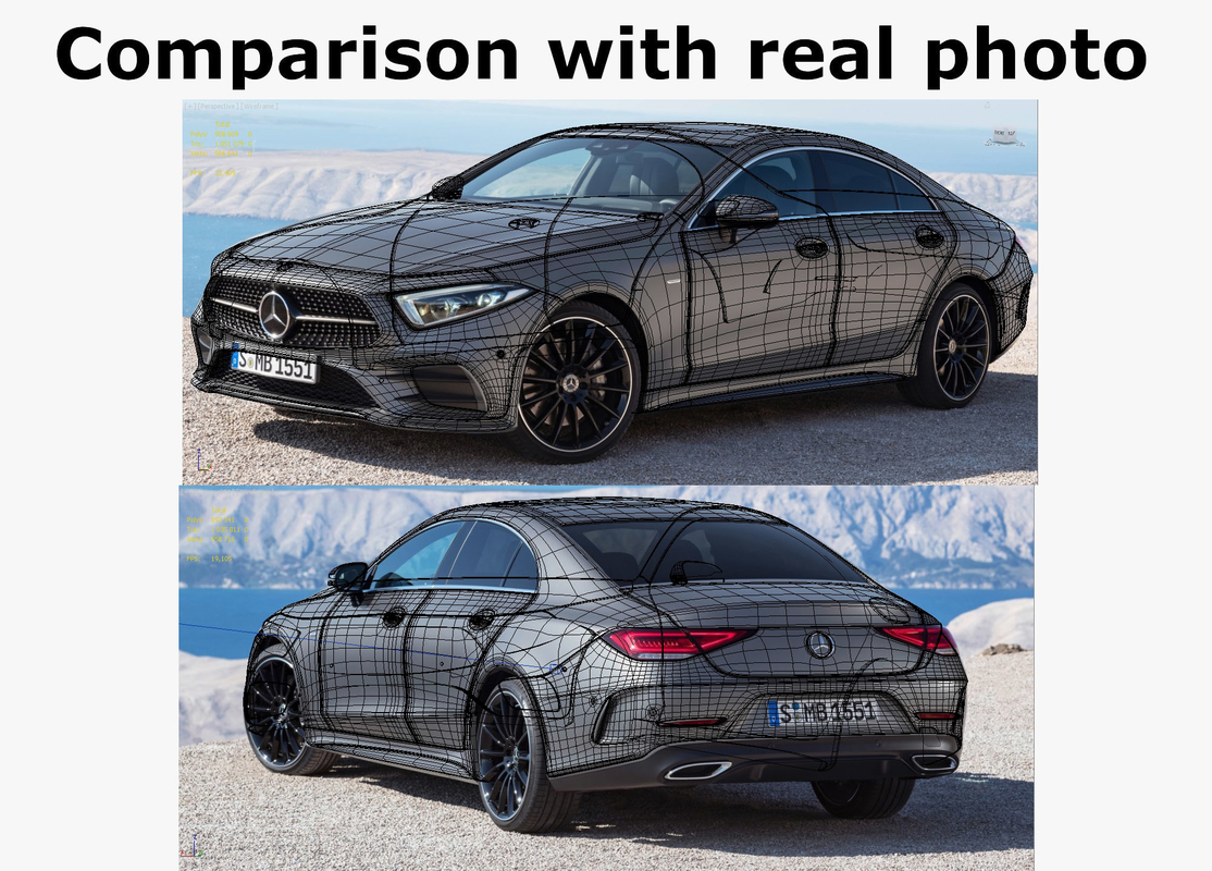 奔驰CLS 2019 AMG小汽车外观设计3D模型素材 Mercedes CLS AMG 2019 Edition 3D Model_img_2