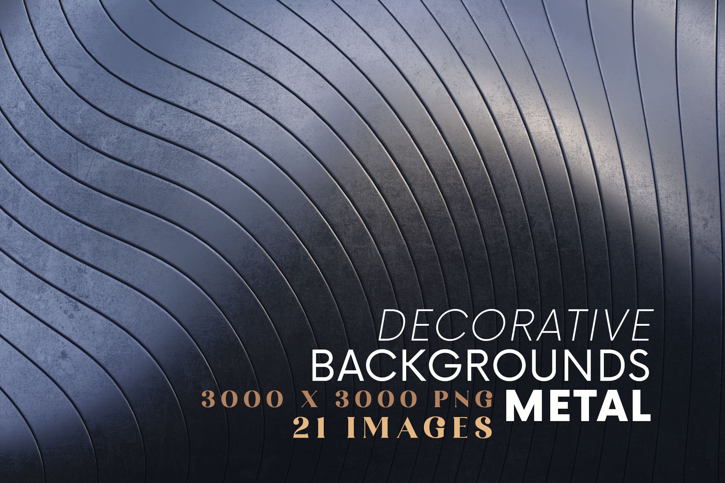 21个新颖金属质感纹理海报设计背景图片素材 Decorative Backgrounds - Metal_img_2