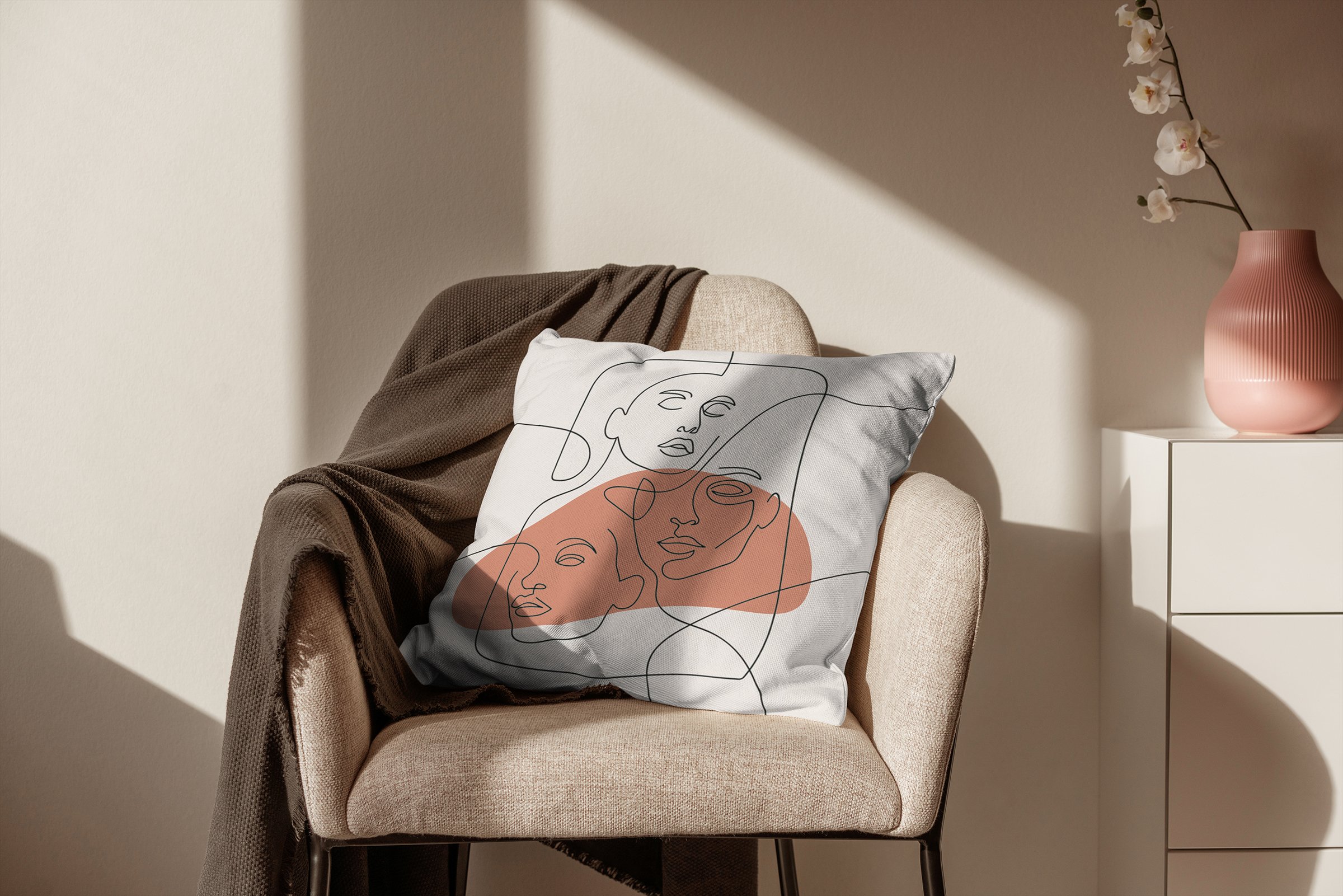 13款时尚抱枕枕头枕套印花设计贴图样机合集 Pillow Mock-Up Set_img_2