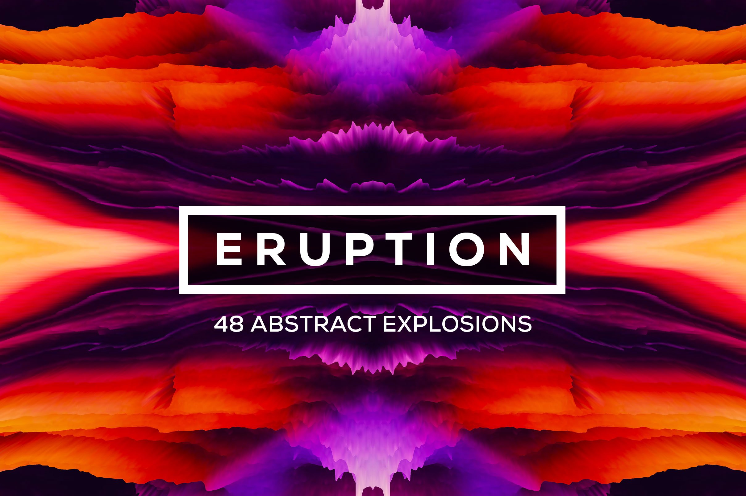 48款潮流抽象炫彩爆炸炸裂创意海报设计背景图片素材 Eruption - 48 Abstract Explosions_img_2