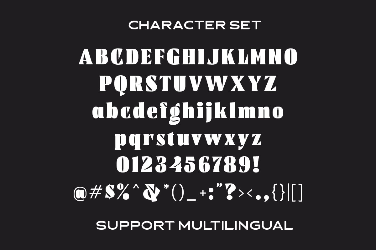 潮流逆反差海报标题徽标Logo设计衬线英文字体素材 Calfine - Bold Serif_img_2