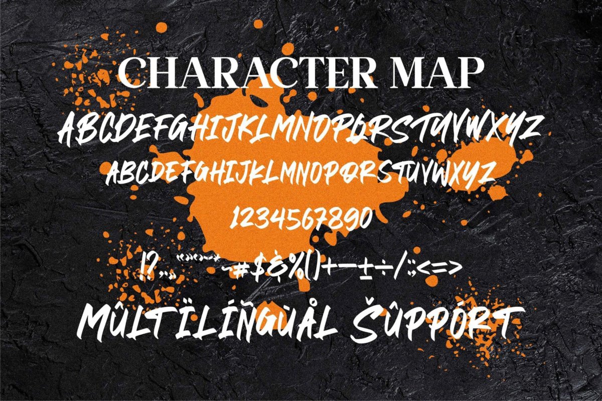 时尚海报品牌邀请函衬线英文字体素材 Black Brush Font LS_img_2