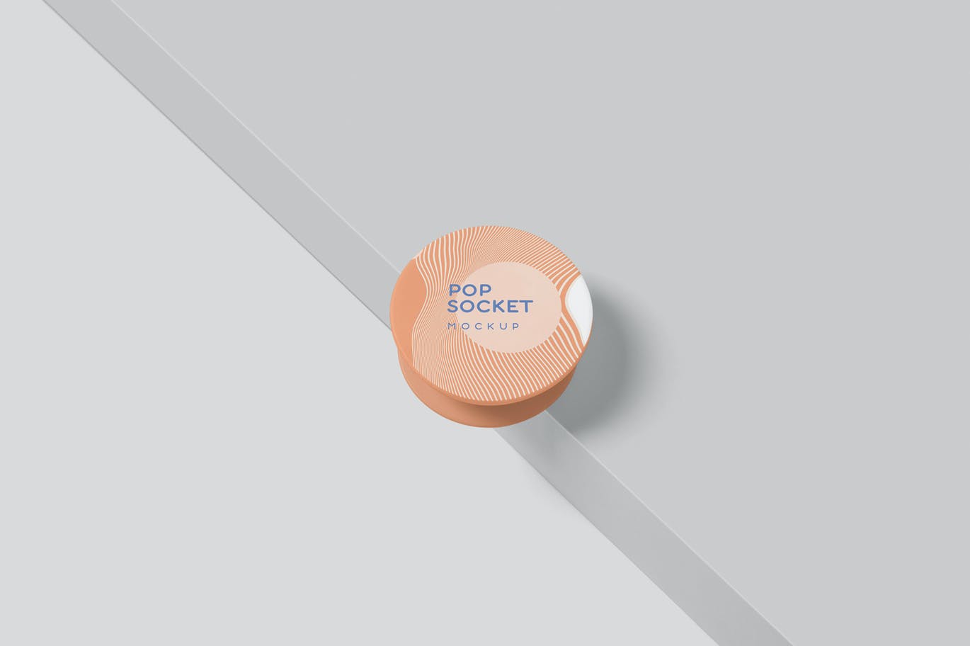 圆形回弹式插座设计贴图样机 Pop Socket Mockups_img_2