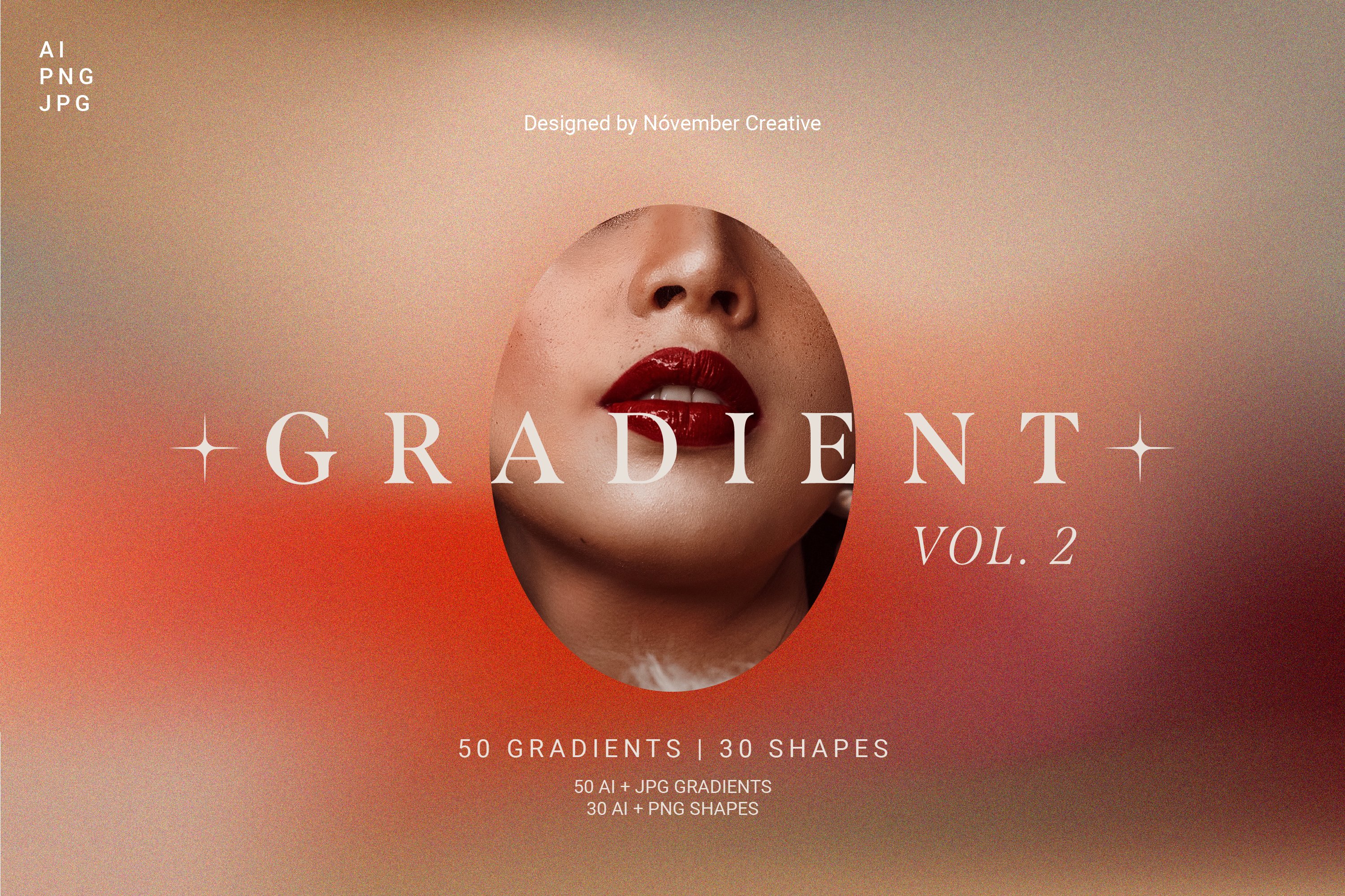 潮流复古炫彩颗粒噪点模糊渐变背景纹理图形设计素材 80 Vibrant Gradients & Shapes_img_2