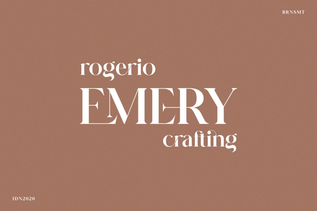 优雅别致杂志社交媒体徽标logo设计衬线英文字体素材 Glitten - Ligature Serif Font_img_2