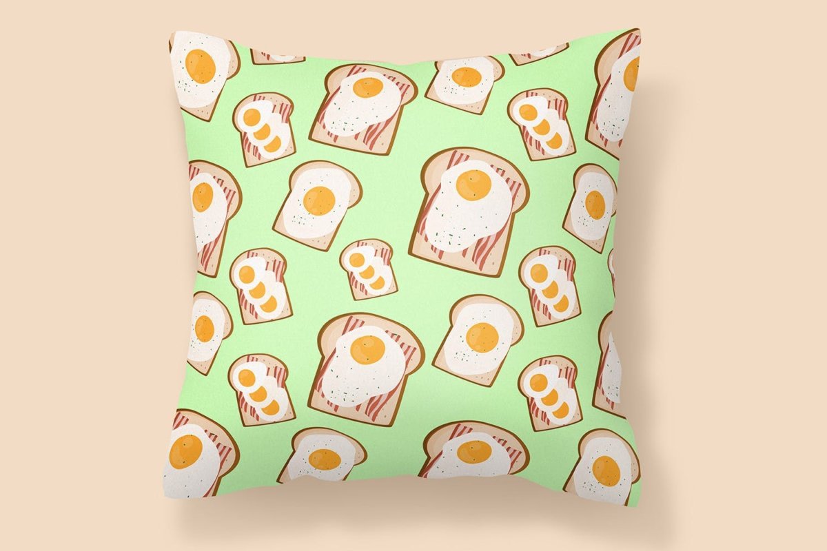 时尚三明治手绘插画PNG透明背景图片 Sandwich Seamless Pattern_img_2