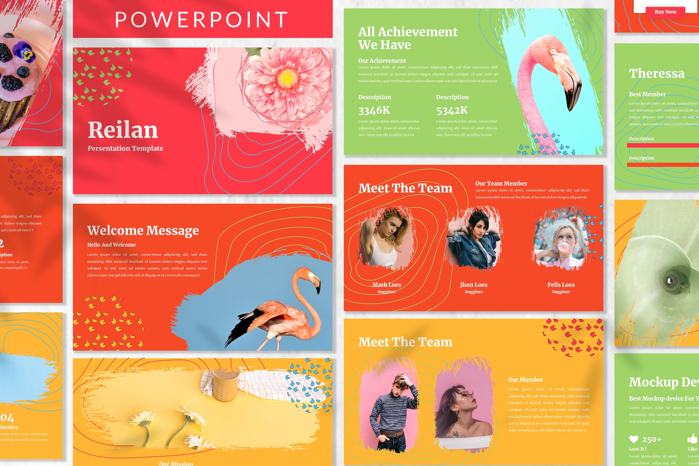 现代炫彩企业营销策划提案简报演示文稿设计ppt模板 Reilan - Colorful Powerpoint Template_img_2