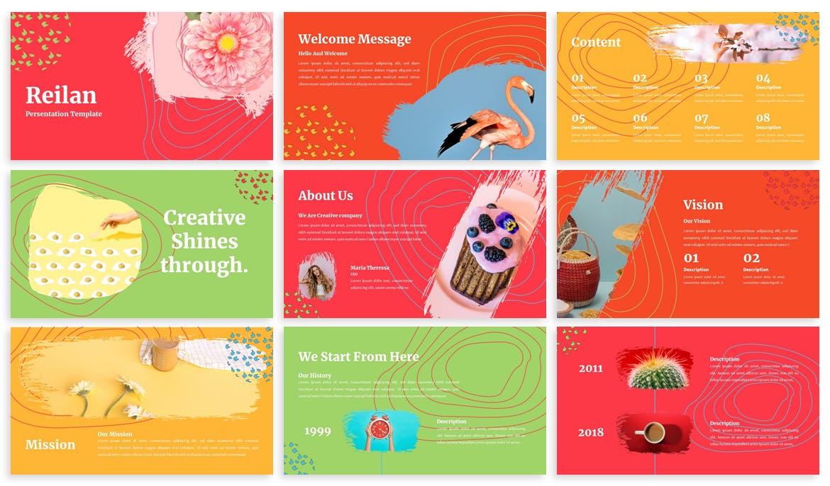 现代炫彩企业营销策划提案简报演示文稿设计ppt模板 Reilan - Colorful Powerpoint Template_img_2