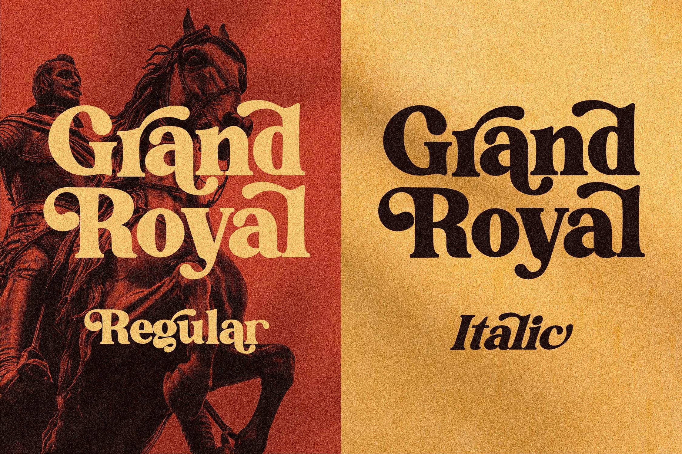 优雅现代海报社交媒体请柬设计衬线英文字体素材 Grand Royal Serif Font LS_img_2