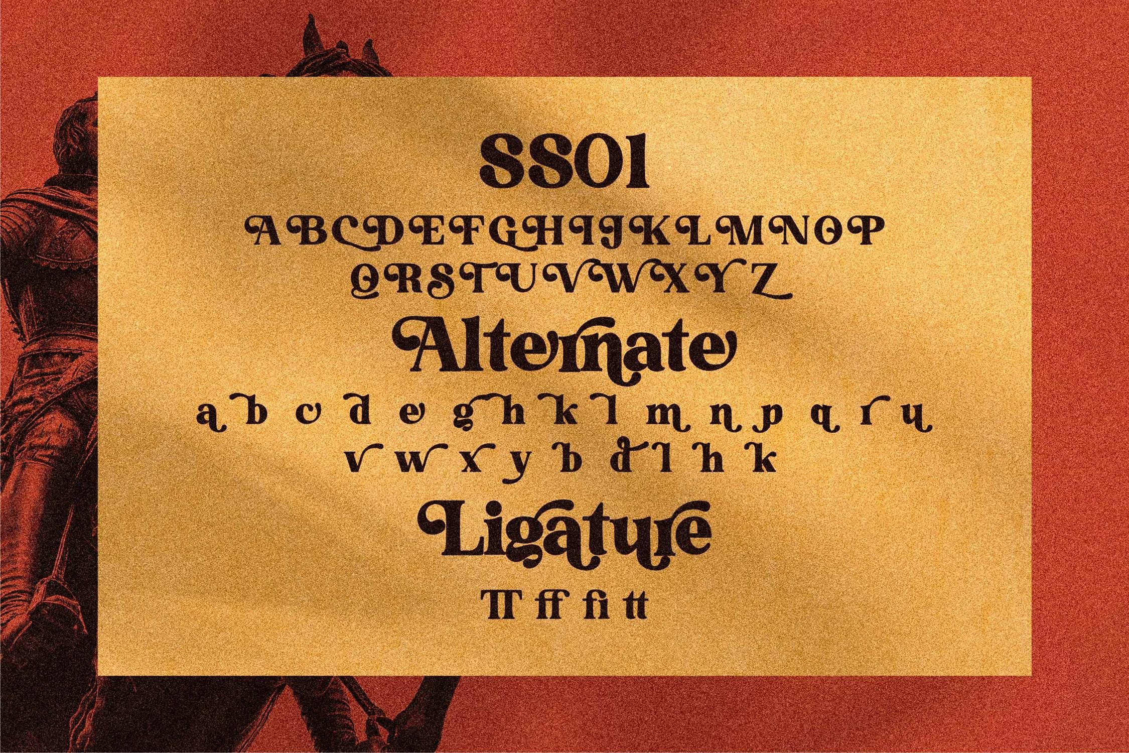 优雅现代海报社交媒体请柬设计衬线英文字体素材 Grand Royal Serif Font LS_img_2