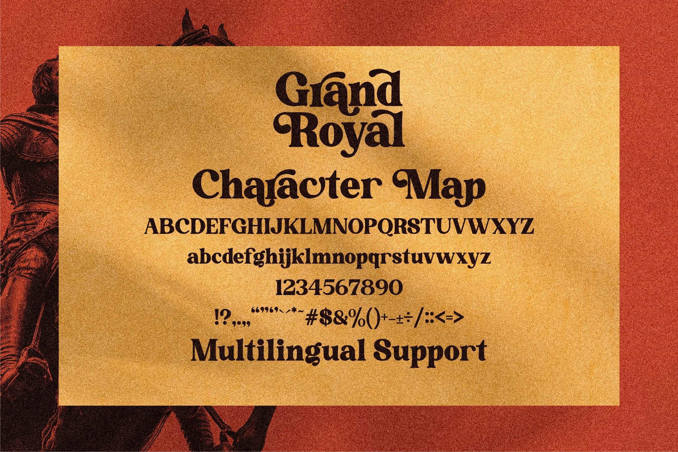 优雅现代海报社交媒体请柬设计衬线英文字体素材 Grand Royal Serif Font LS_img_2
