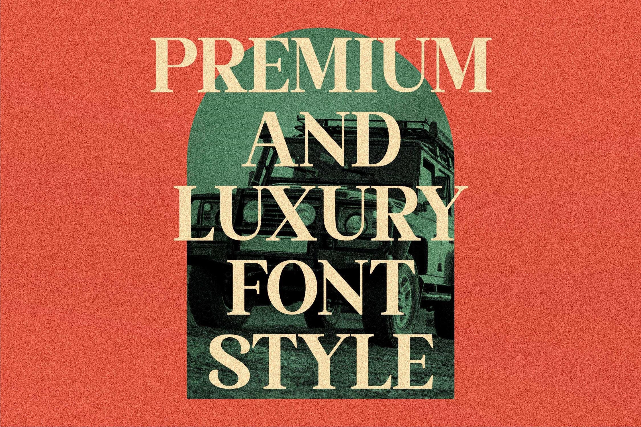现代优雅海报品牌商标设计衬线英文字体素材 The Thesla Ohago Serif LS_img_2