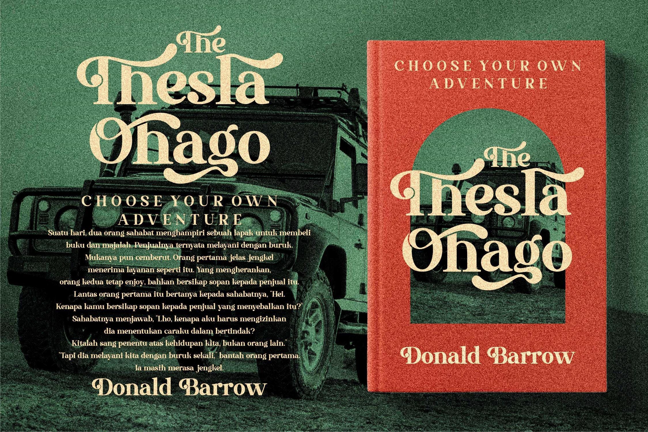 现代优雅海报品牌商标设计衬线英文字体素材 The Thesla Ohago Serif LS_img_2